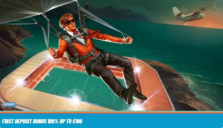 Vegasino Sportsbook Welcome Bonus - 100% up to €100