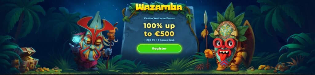 Wazamba Casino Welcome Bonus - 100% up to €500 + 200 Free Spins